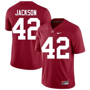 Crimson Ben Jackson Bama Mens College Football 2026 #42 Jerseys 164685-226