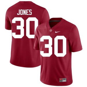 Crimson #30 Game College Football The Tide Men's Cayden Jones Jerseys 167783-199