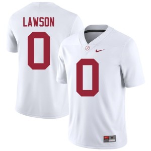 White College Football Men Deontae Lawson #0 Alabama Crimson Tide Embroidery Jerseys 470075-540