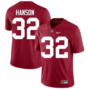 Crimson #32 Griffin Hanson UA College Football Men's Embroidery Jersey 846941-653