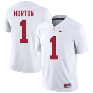 White Bama Isaiah Horton Men's College Football Limited #1 Jerseys 803001-582