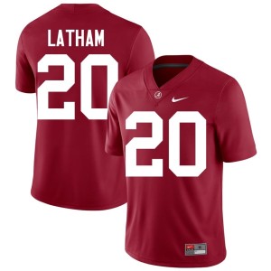 Crimson College Football Limited #20 Jah-Marien Latham University of Alabama Men's Jerseys 297110-154