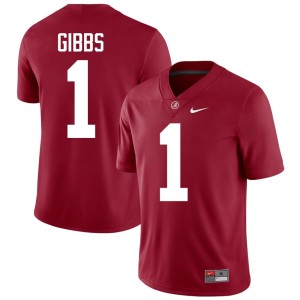 Crimson Bama College Football #1 Jahmyr Gibbs Men's NCAA Jersey 658255-479