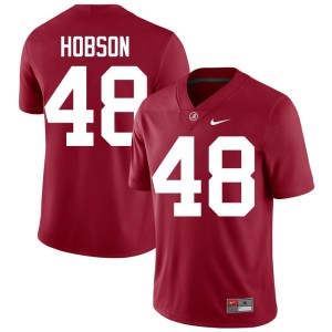 Crimson High School Men Bama College Football Jayden Hobson #48 Jerseys 231775-582
