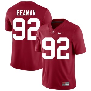 Crimson Men's Alabama High School #92 College Football Jeremiah Beaman Jersey 382768-153