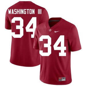 Crimson #34 2026 Jessie Washington III Bama Mens College Football Jerseys 907414-371