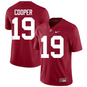 Crimson College Football University of Alabama High School John Cooper #19 Men Jersey 991894-908
