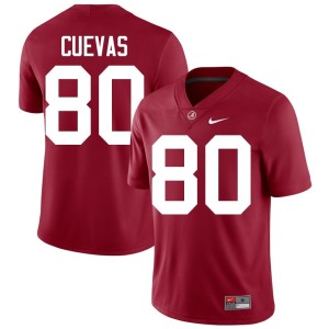 Crimson Men's College Football Go Bama #80 Josh Cuevas Limited Jersey 362473-233