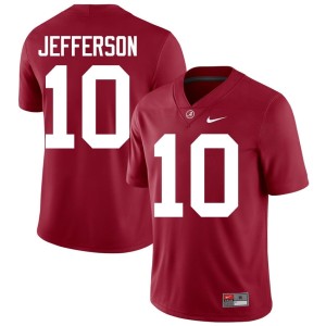 Crimson Player #10 Men Alabama Justin Jefferson College Football Jersey 183800-533