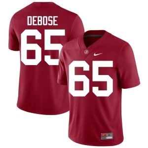 Crimson College Football Mens Go Bama #65 Embroidery Micah DeBose Jerseys 767497-576