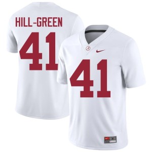 White Nikhai Hill-Green College Football Go Bama NCAA Men #41 Jerseys 906400-431