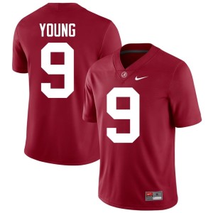 Crimson Richard Young College Football Men #9 Alabama Crimson Tide University Jerseys 329498-523