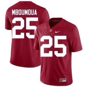 Crimson College Football Steve Bolo Mboumoua Alabama Men #25 Official Jersey 980554-941