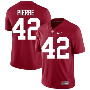 Crimson Yhonzae Pierre #42 Bama Replica Men's College Football Jerseys 115747-784