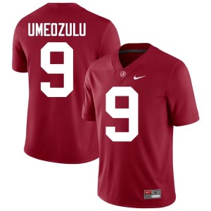 Crimson Bama Mens #9 Official Desmond Umeozulu College Football Jerseys 595152-987