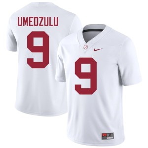 White Men's College Football #9 UA Desmond Umeozulu Game Jerseys 333800-673