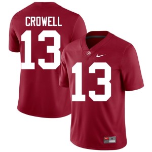 Crimson 2026-27 College Football Ezavier Crowell #13 Alabama Crimson Tide Men Jersey 410802-831