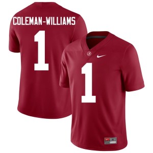 Crimson Men Alabama College Football Ryan Coleman-Williams High School #1 Jerseys 900527-723