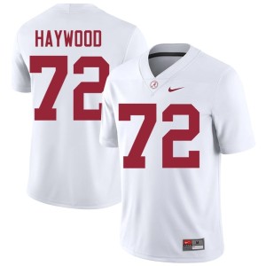 White College Football Men's Replica #72 Alabama Ty Haywood Jersey 365879-617