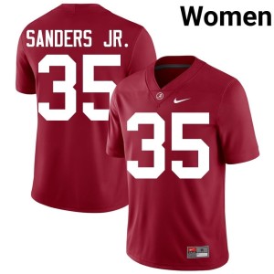 Crimson Women College Football Alabama Crimson Tide Abduall Sanders Jr. Replica #35 Jersey 652062-914