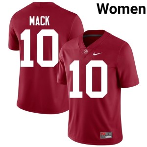 Crimson #10 UA Crimson Tide Alumni Women College Football Austin Mack Jerseys 188633-897