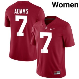 Crimson #7 Cole Adams Roll Tide Game College Football Women Jerseys 462363-569