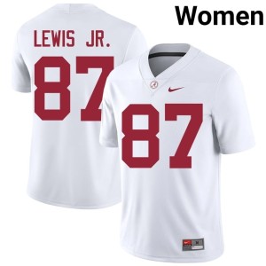 White Women's #87 College Football Danny Lewis Jr. Go Bama Limited Jerseys 192031-709