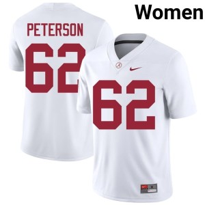 White College Football Women #62 Go Bama Davis Peterson Game Jerseys 339341-699