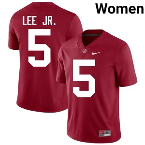 Crimson Bama Women Game #5 College Football Dijon Lee Jr. Jersey 112160-508