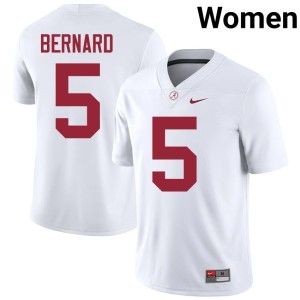 White Bama Germie Bernard Women's #5 College Football 2026-27 Jersey 812071-318