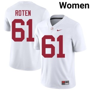 White College Football Graham Roten #61 Womens Bama Official Jerseys 696904-994