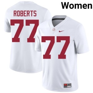 White Jaeden Roberts Women UA 2026-27 #77 College Football Jerseys 394581-570