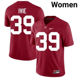 Crimson Womens College Football Jake Ivie Alumni UA #39 Jersey 633963-578