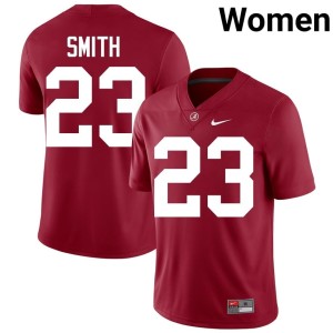 Crimson Embroidery College Football Bama Womens James Smith #23 Jerseys 988259-130