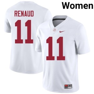 White Limited Women's #11 Jordan Renaud College Football Go Bama Jerseys 112601-627