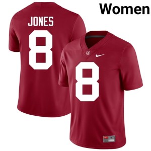 Crimson NCAA College Football Womens Julio Jones UA Crimson Tide #8 Jersey 520711-328