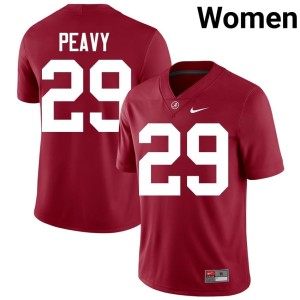 Crimson Go Bama Womens Official Kolby Peavy College Football #29 Jersey 425688-294