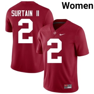 Crimson #2 Patrick Surtain II Alumni Roll Tide College Football Women Jerseys 755183-401