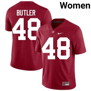 Crimson Women Prince Butler UA Limited College Football #48 Jerseys 866376-866