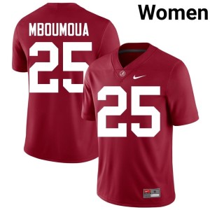 Crimson College Football University Women #25 Crimson Tide Steve Bolo Mboumoua Jerseys 516939-600