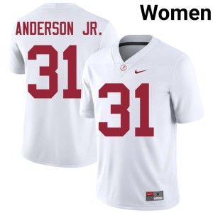 White Womens Will Anderson Jr. Bama #31 College Football NCAA Jersey 396311-363