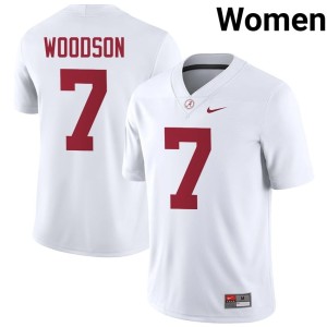 White University of Alabama 2026 Women #7 Caleb Woodson College Football Jersey 680816-844