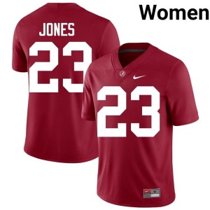 Crimson Cayden Jones University Women #23 College Football University of Alabama Jersey 408974-395