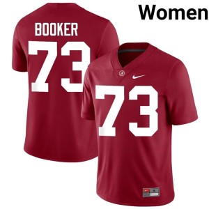 Crimson Womens Chris Booker NCAA College Football #73 Crimson Tide Jerseys 463389-406