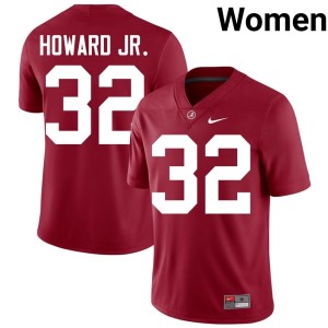 Crimson Corey Howard Jr. #32 Womens College Football University Alabama Crimson Tide Jerseys 111465-530