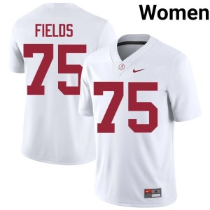 White College Football Official University of Alabama Womens #75 Ethan Fields Jerseys 622717-759
