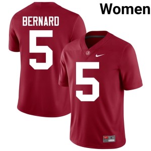 Crimson Germie Bernard Bama #5 College Football High School Women Jersey 234637-890