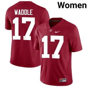 Crimson University of Alabama 2026 College Football Jaylen Waddle #17 Women's Jerseys 151499-907