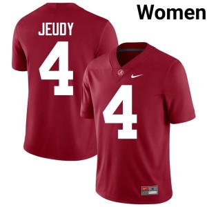 Crimson Women's College Football Bama Jerry Jeudy Limited #4 Jerseys 112653-922