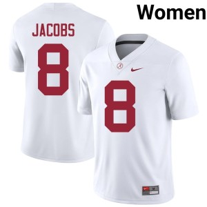White Women #8 College Football Josh Jacobs University of Alabama 2026 Jersey 717030-944